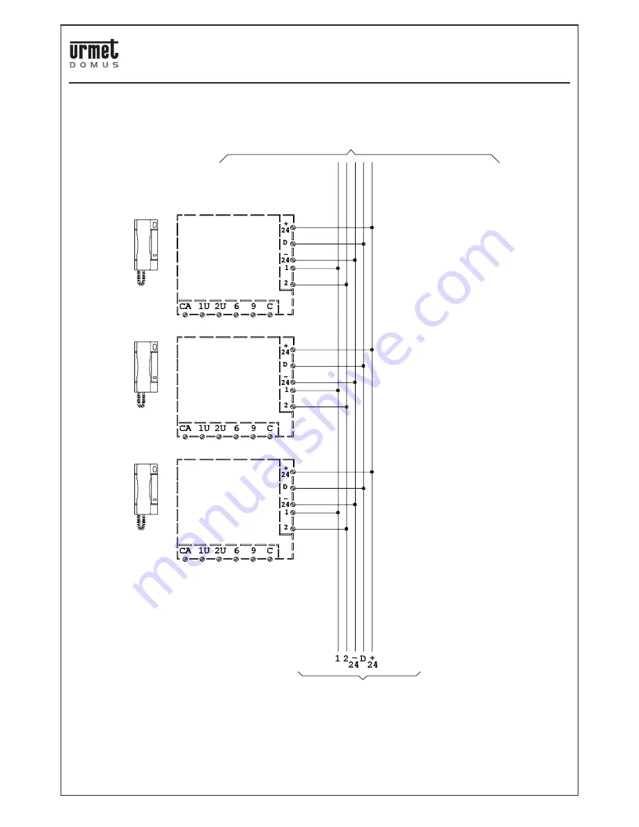 urmet domus 826 DIGITAL CALL SYSTEM Скачать руководство пользователя страница 101