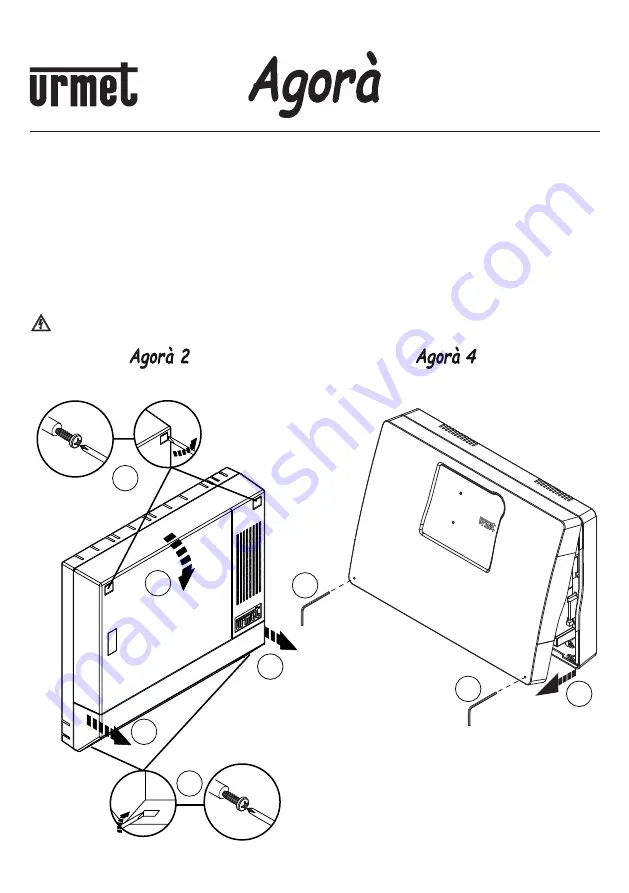 urmet domus Agora 2 Installation Sheet Download Page 1