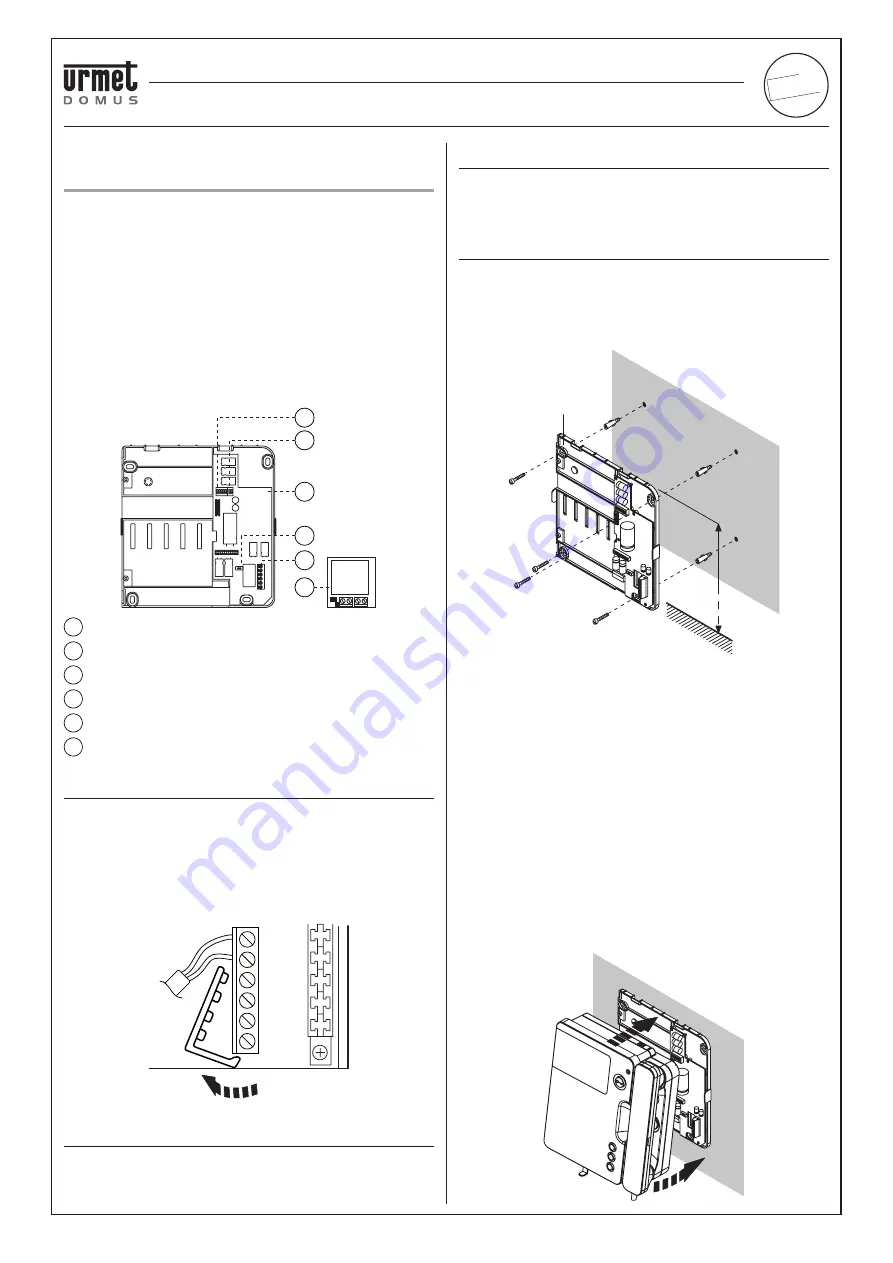 urmet domus ARCO 1715/1 Technical Manual Download Page 7