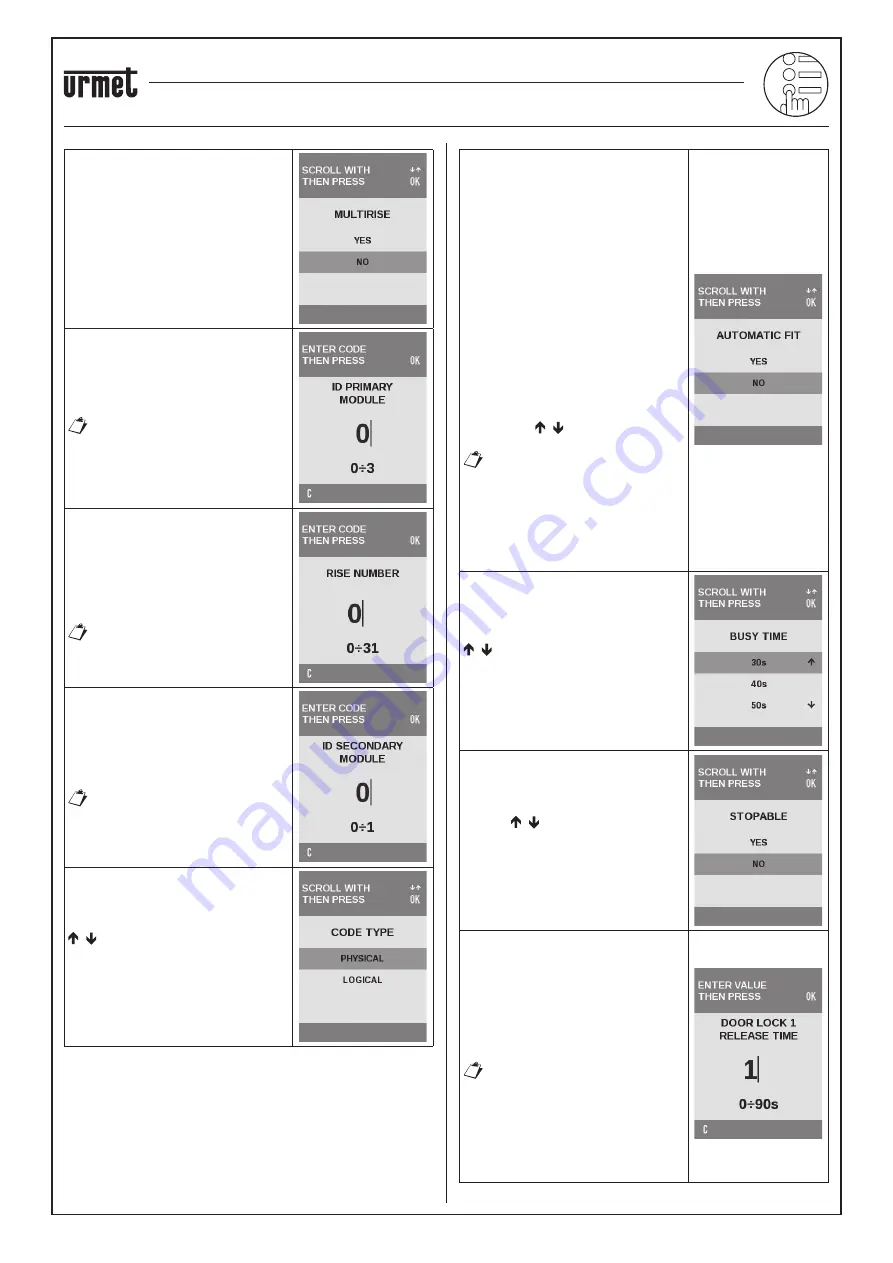 urmet domus elekta Manual Download Page 7