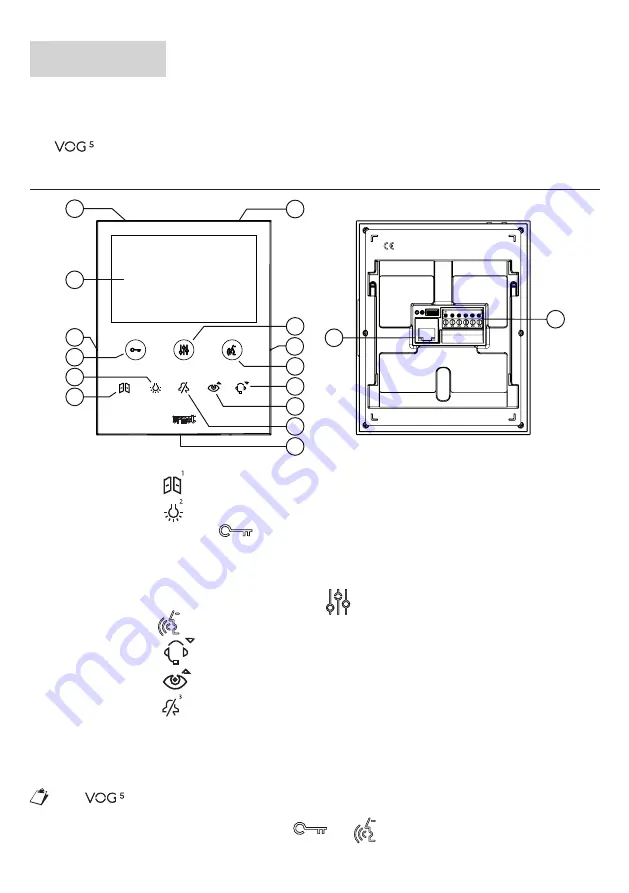 urmet domus IPerCom VOG 5 1761 Installation Handbook Download Page 5