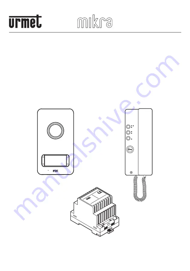 urmet domus Mikra 1122 Series Manual Download Page 1