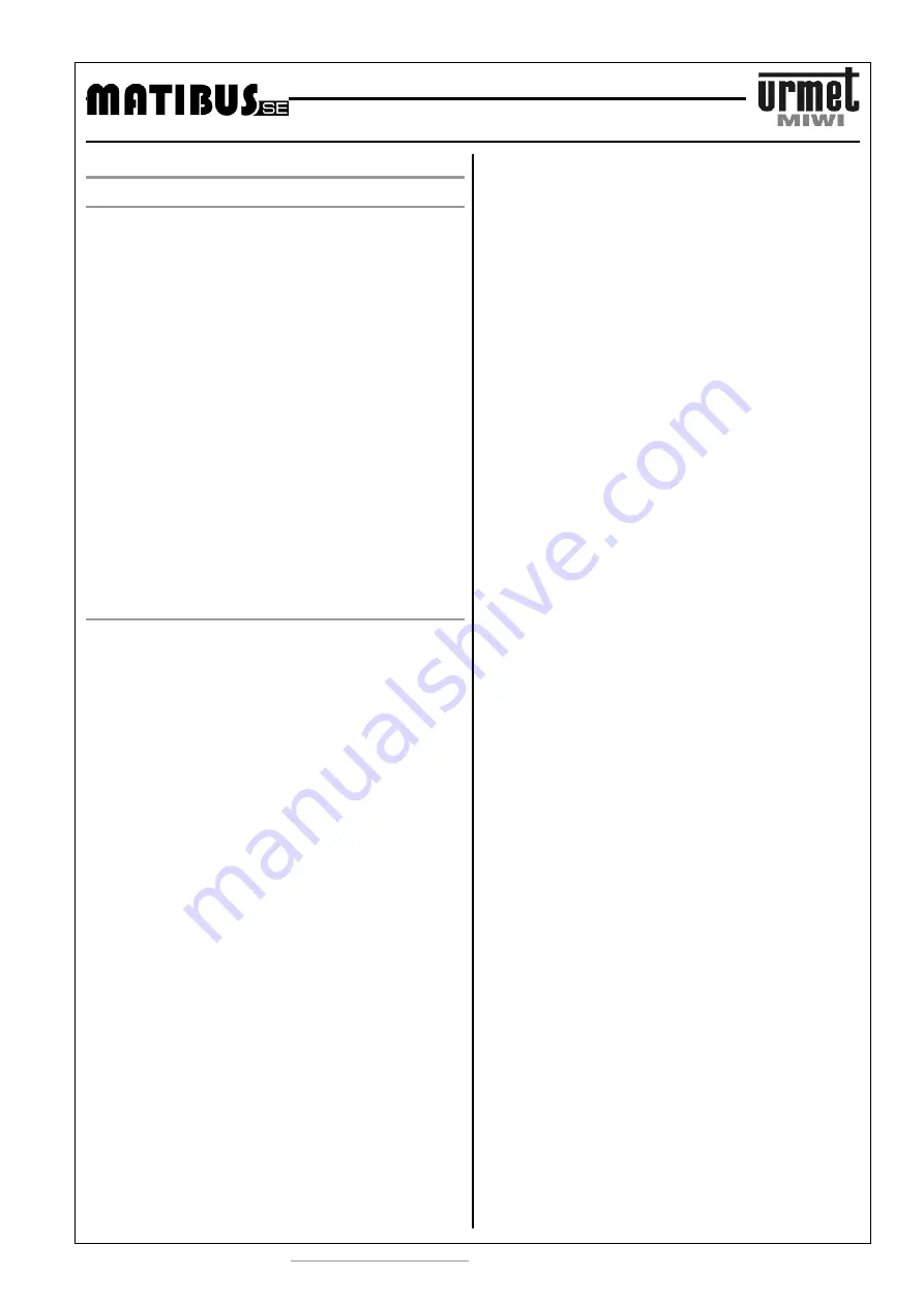 urmet domus Miwi 1032/9 Manual Download Page 25