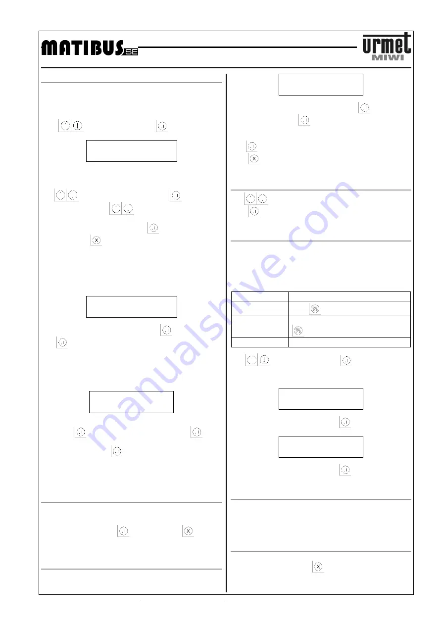 urmet domus Miwi 1032/9 Manual Download Page 73