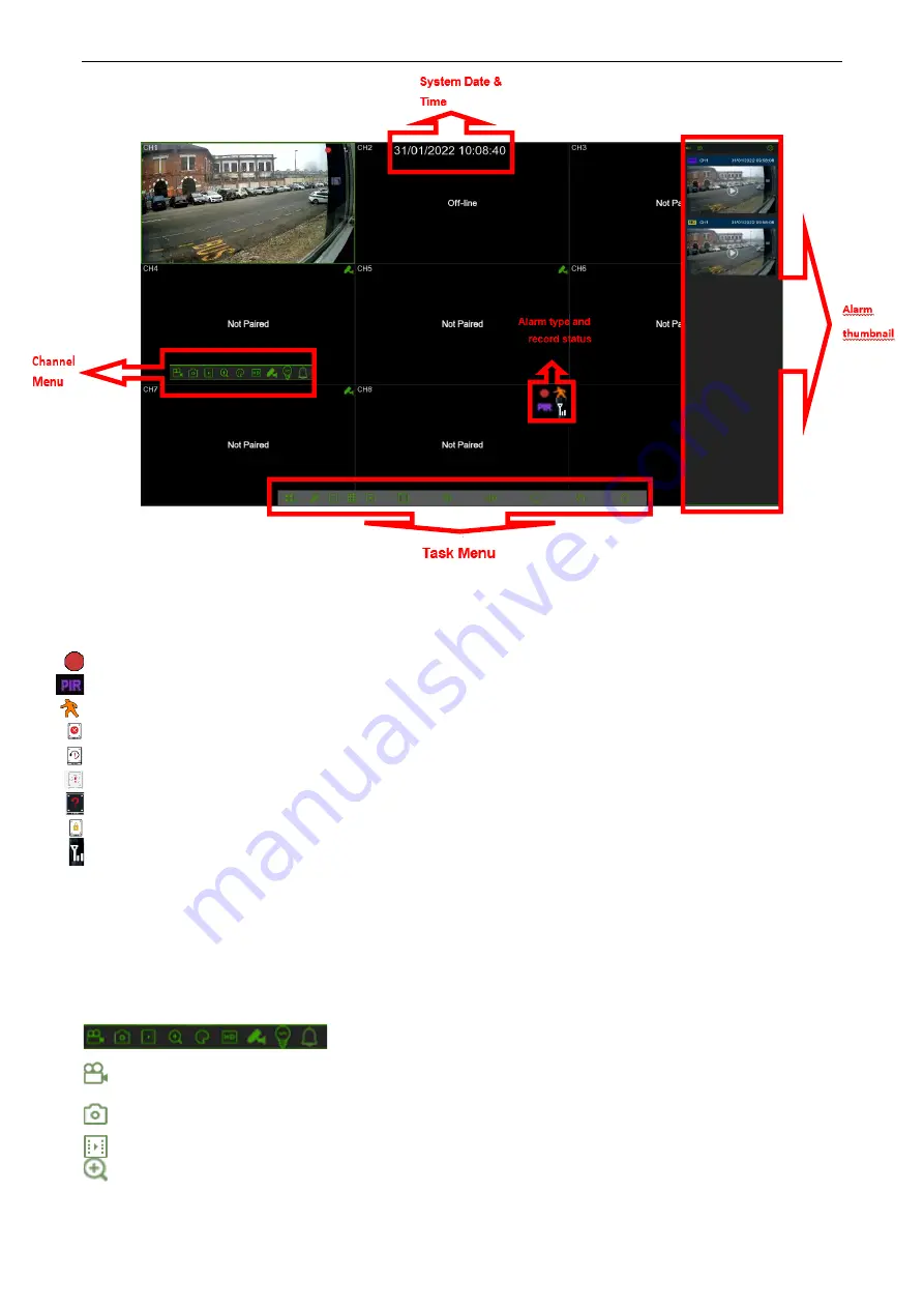 urmet domus NVR H264 User Manual Download Page 15