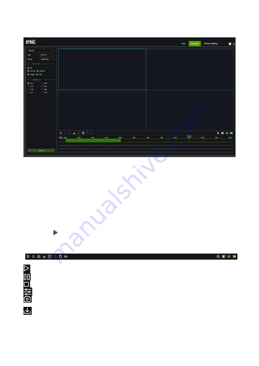 urmet domus NVR H264 Скачать руководство пользователя страница 56