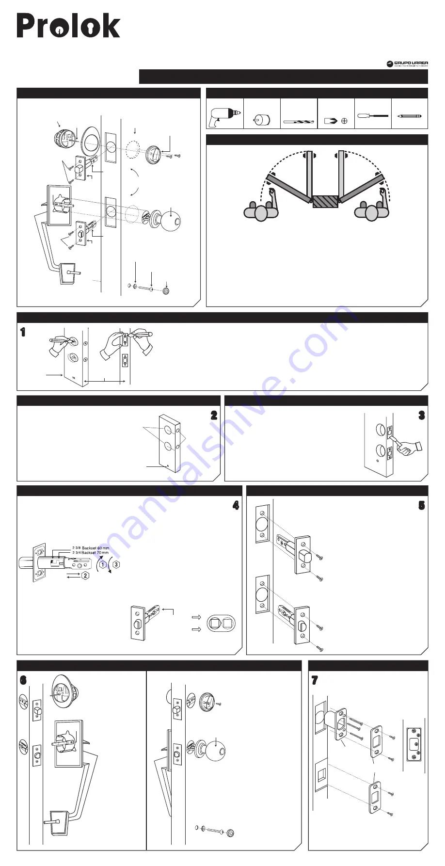 Urrea Prolok PGR60NV Installation Instructions Download Page 1