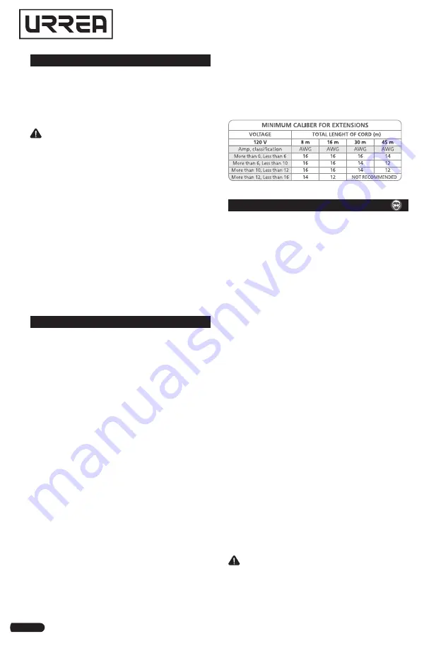 Urrea TE938 User Manual And Warranty Download Page 8