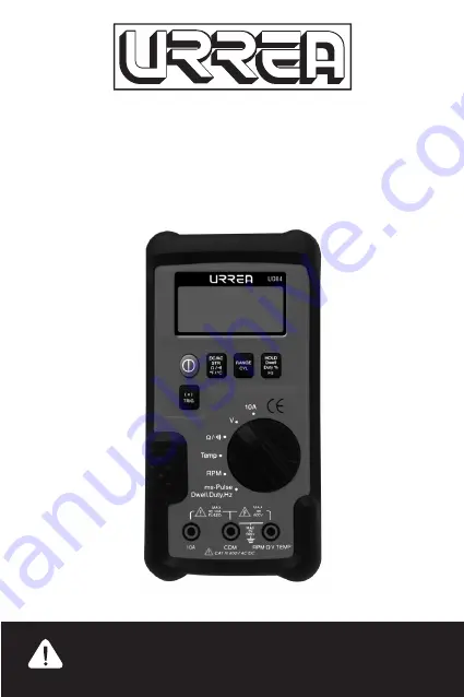 Urrea UD226 User Manual And Warranty Download Page 1