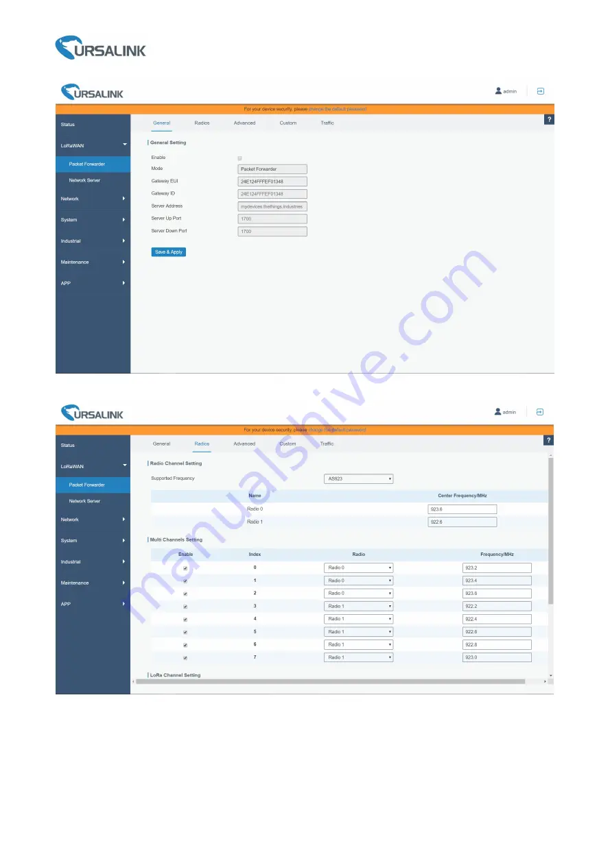 Ursalink UC1152 Quick Start Manual Download Page 11