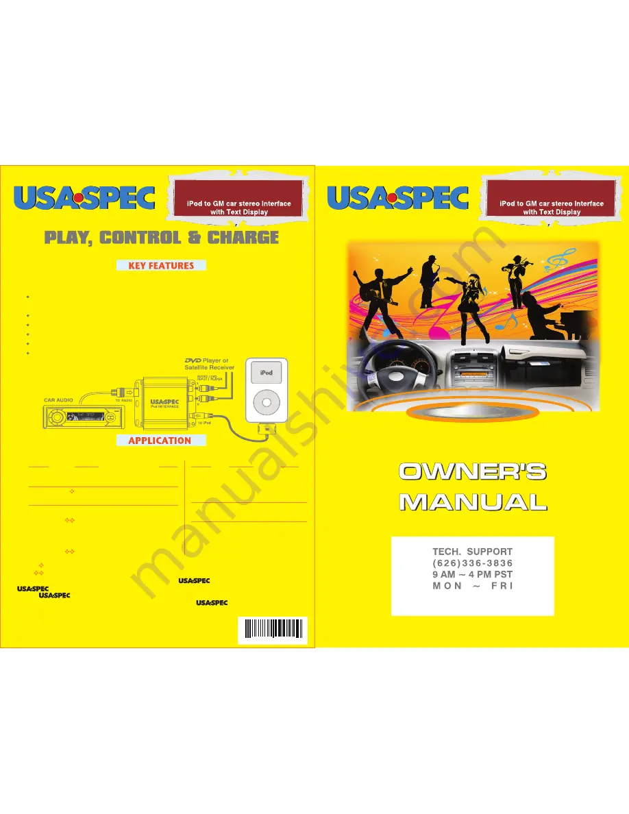 USASPEC PA15-GM Owner'S Manual Download Page 1