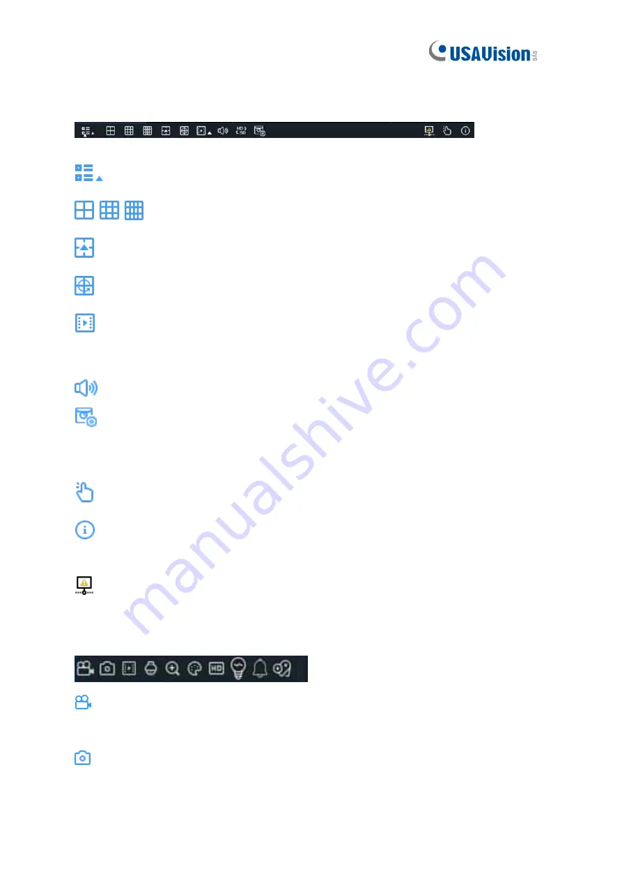 USAVision UA-XVR1620 Quick Start Manual Download Page 13