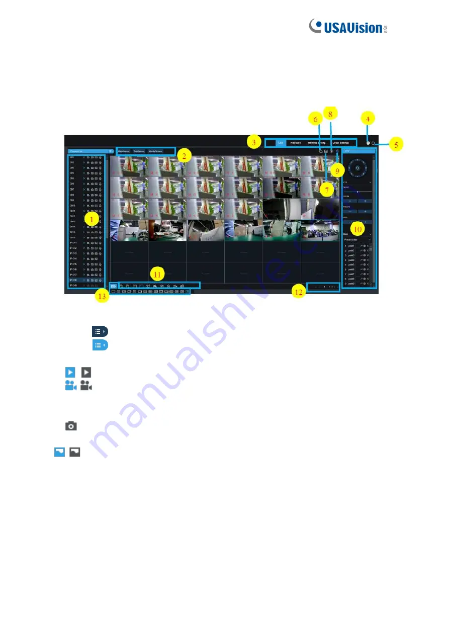 USAVision UA-XVR1620 Quick Start Manual Download Page 17