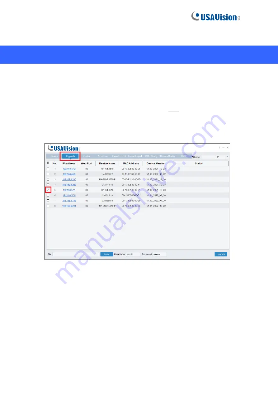 USAVision UA-XVR1620 Quick Start Manual Download Page 23