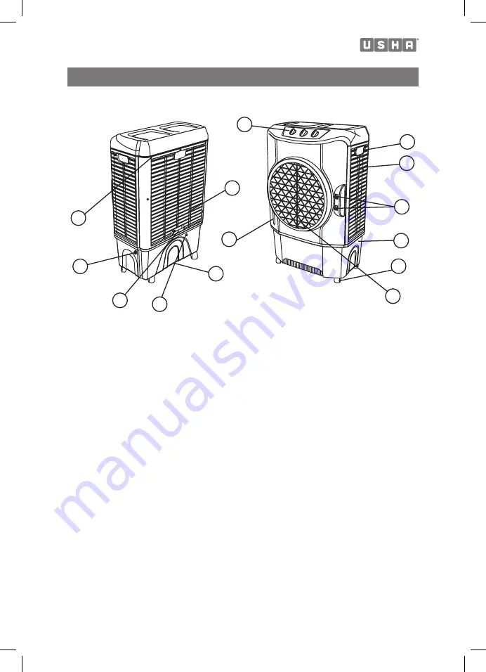 usha CD503 Instruction Manual Download Page 9