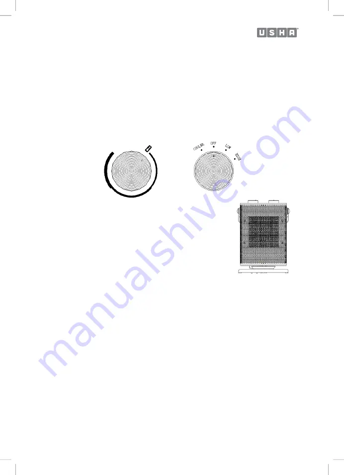 usha FH 3212 PTC Instruction Manual Download Page 5