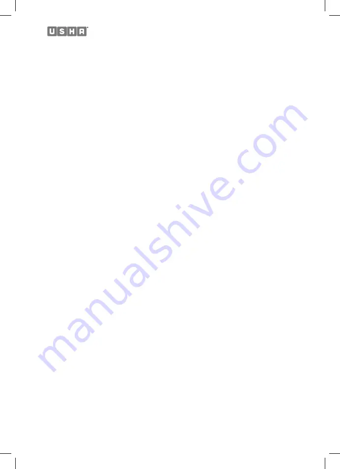 usha MG 2573 Instruction Manual Download Page 8