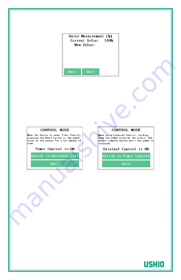 Ushio MIDORI ULB-50sc Operating Manual Download Page 16