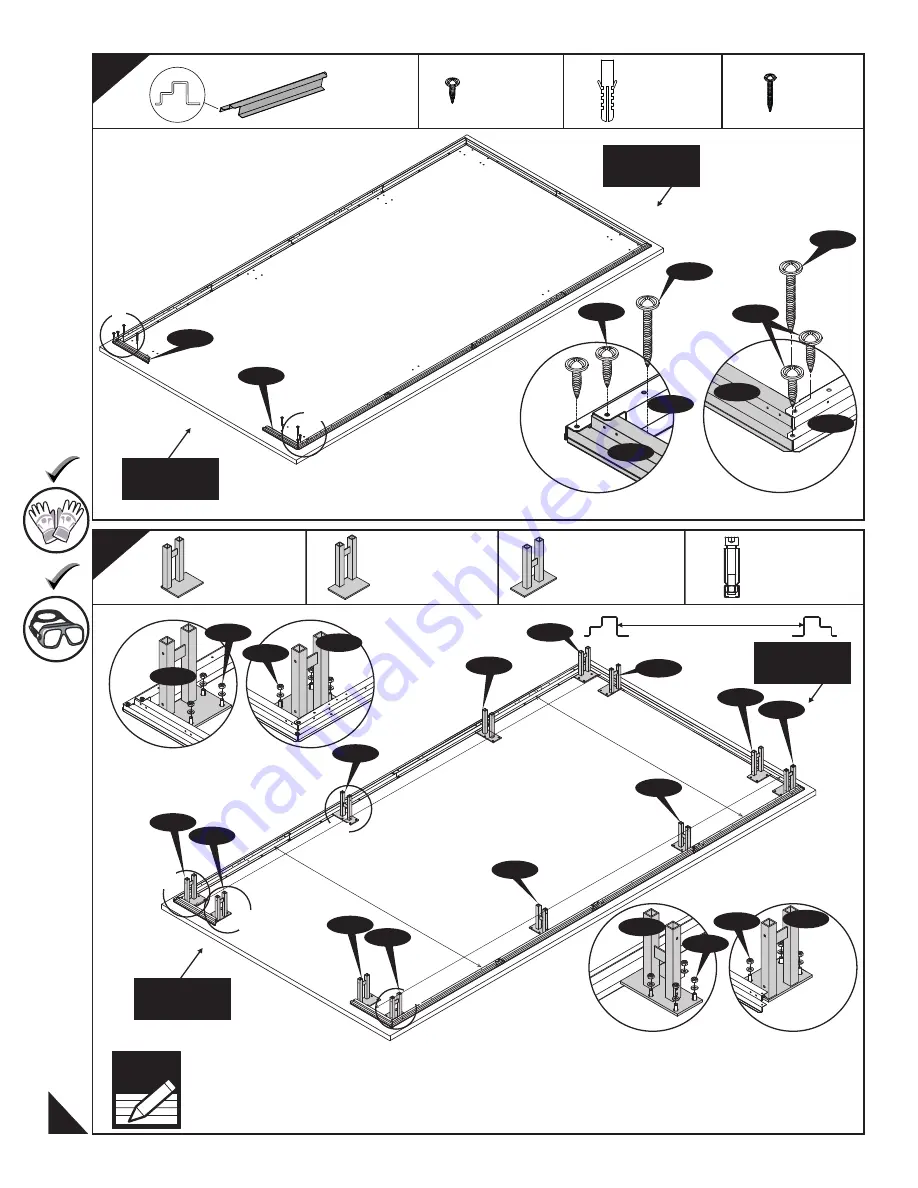 USP DURAMAX 12 Ft x 26 Ft Metal Garage Owner'S Manual Download Page 17