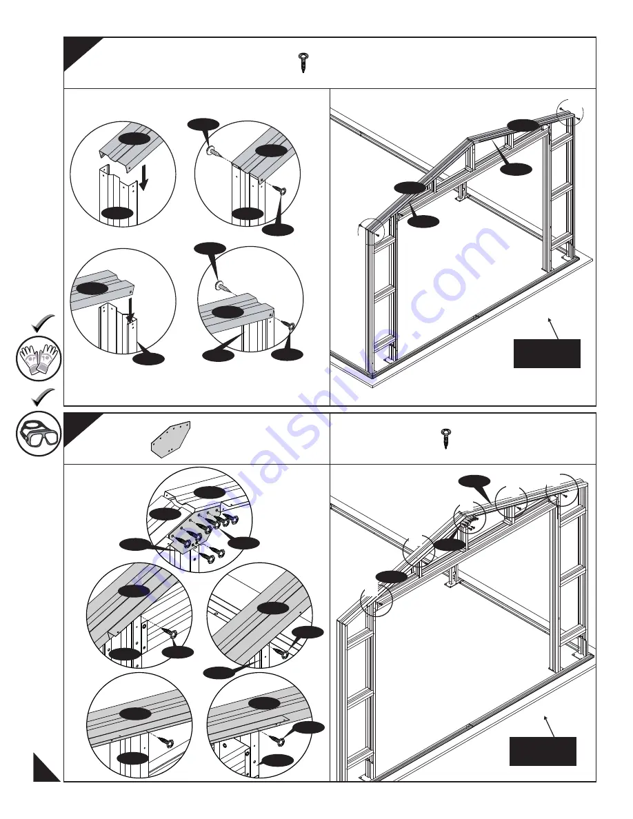 USP DURAMAX 12 Ft x 26 Ft Metal Garage Owner'S Manual Download Page 28