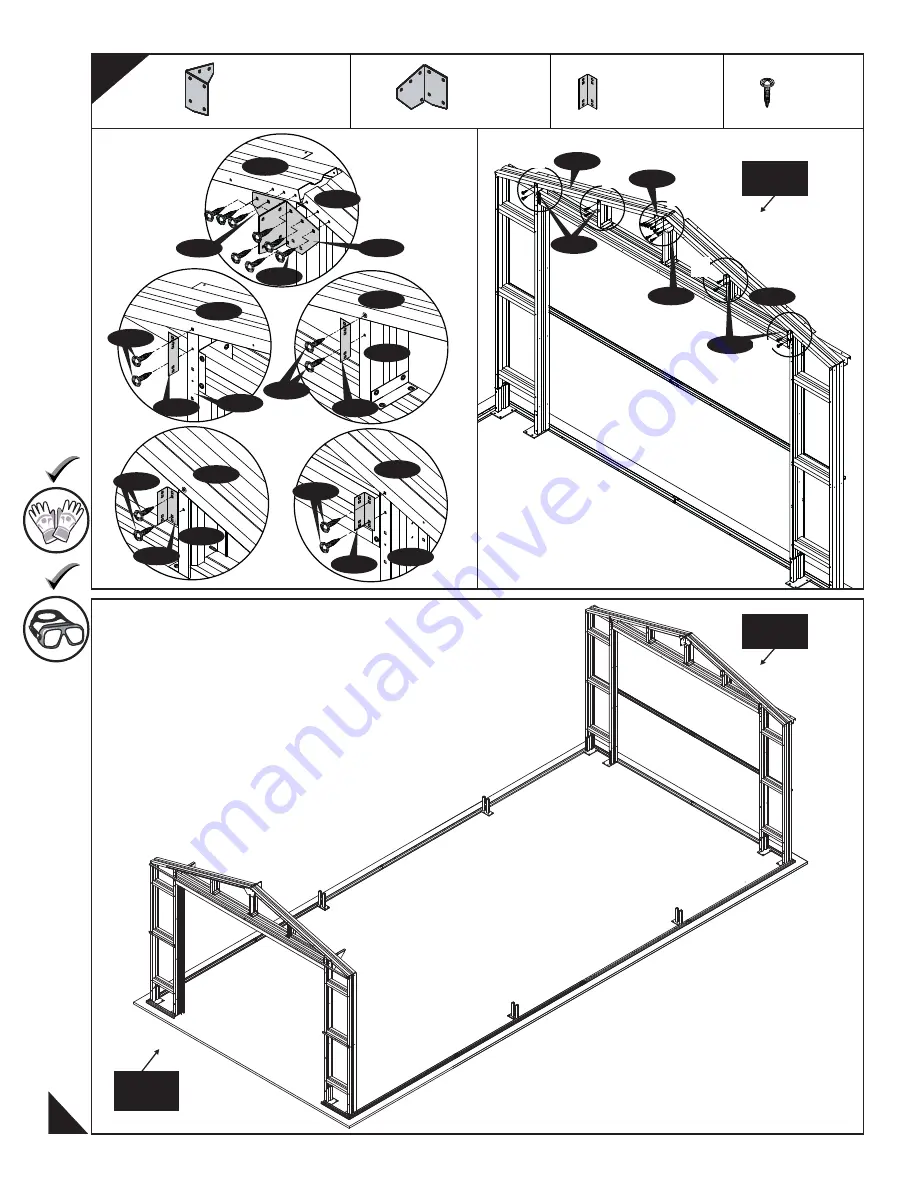 USP DURAMAX 12 Ft x 26 Ft Metal Garage Owner'S Manual Download Page 33