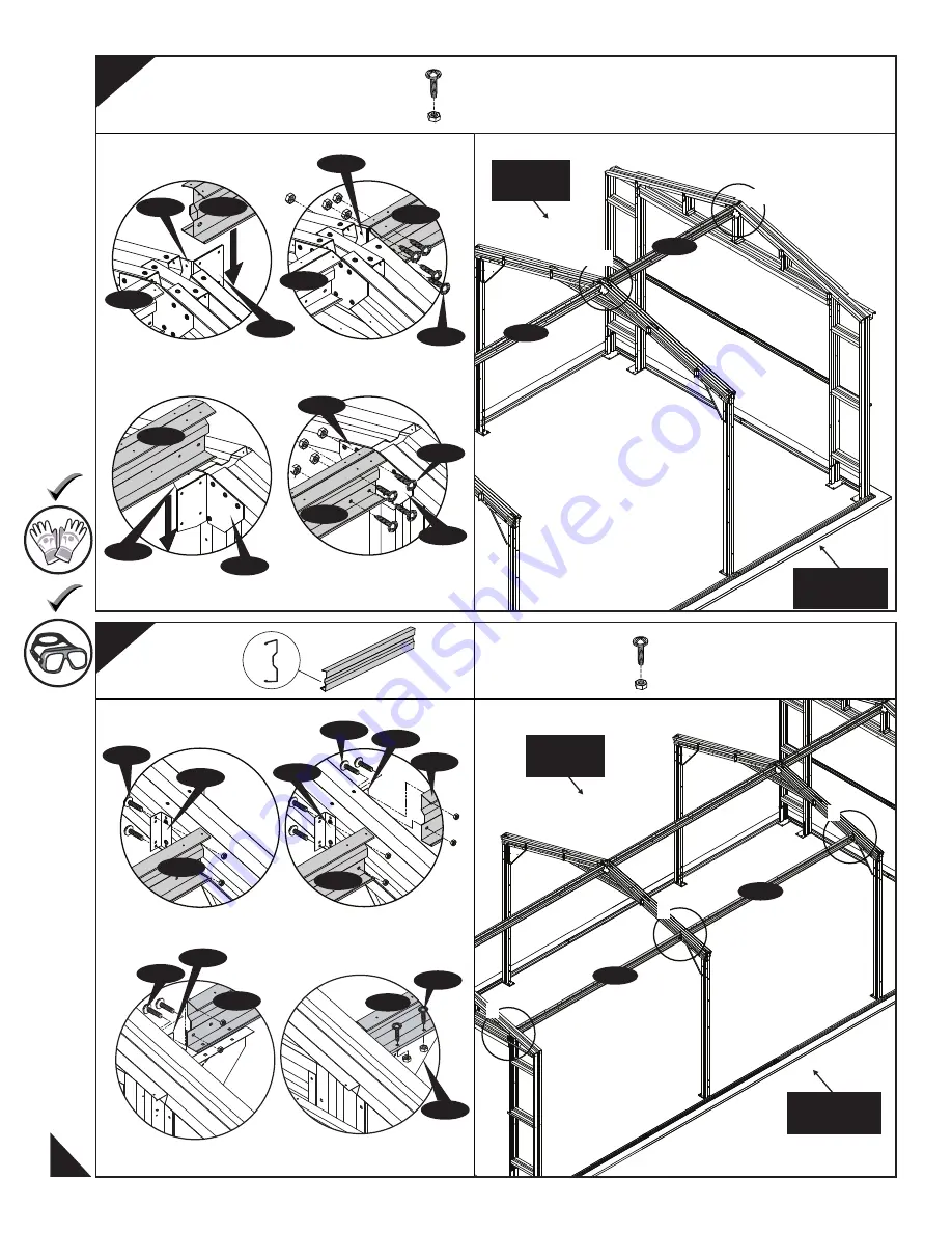 USP DURAMAX 12 Ft x 26 Ft Metal Garage Owner'S Manual Download Page 48