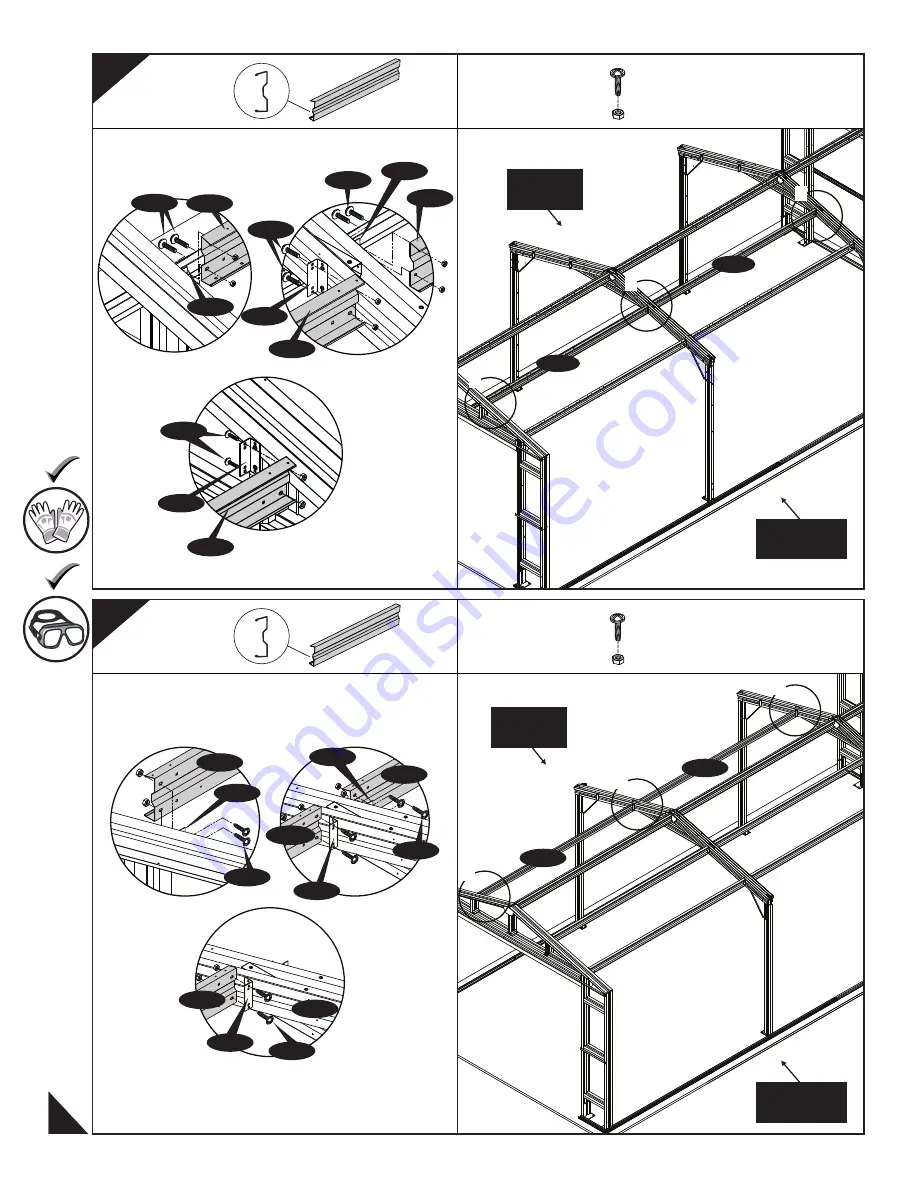 USP DURAMAX 12 Ft x 26 Ft Metal Garage Owner'S Manual Download Page 49