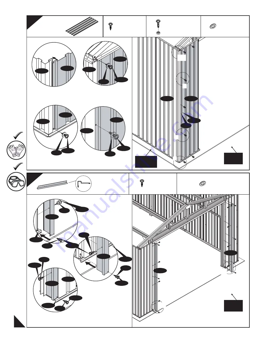 USP DURAMAX 12 Ft x 26 Ft Metal Garage Owner'S Manual Download Page 68