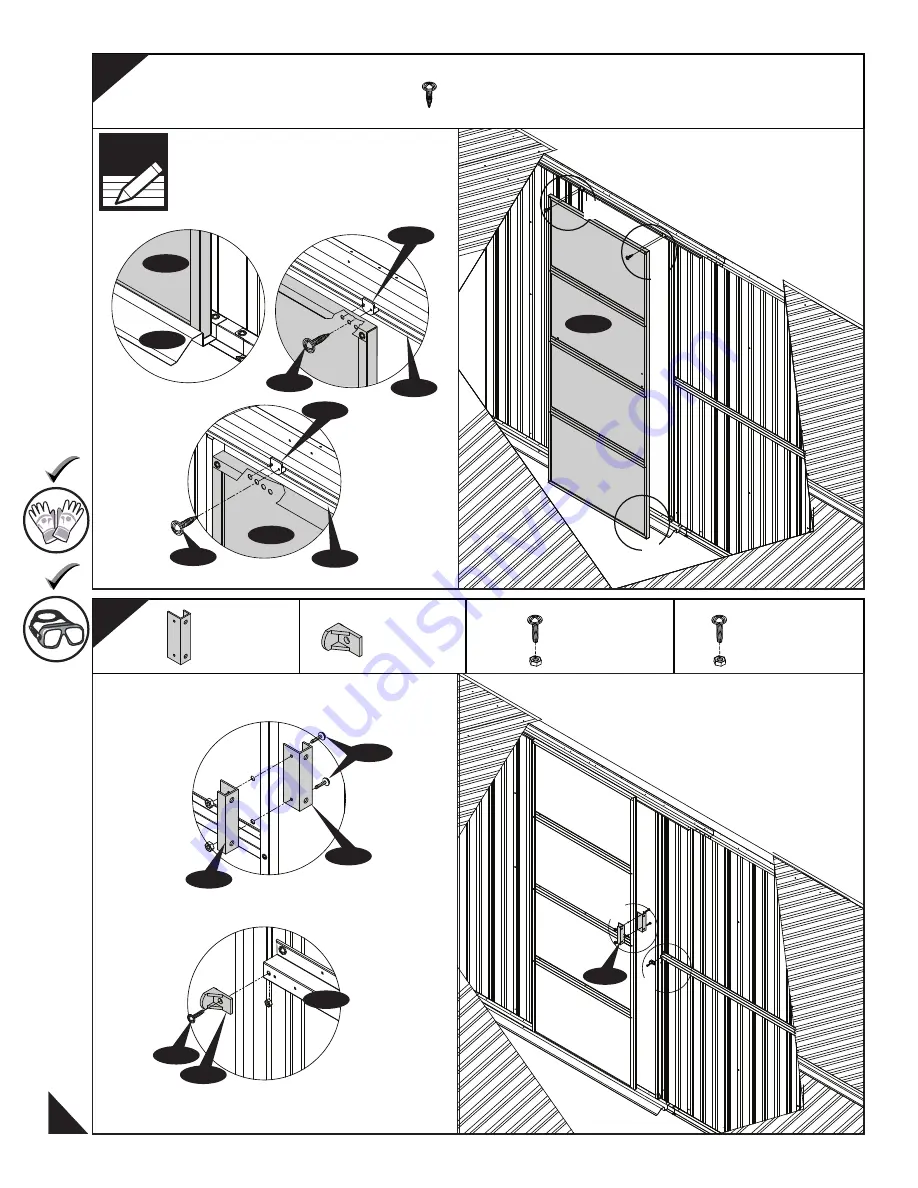 USP DURAMAX 12 Ft x 26 Ft Metal Garage Owner'S Manual Download Page 90