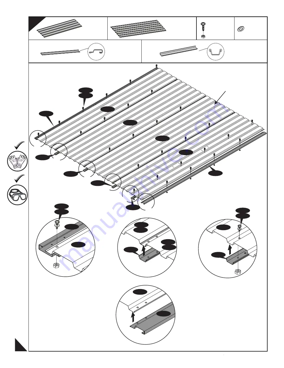 USP DURAMAX 12 Ft x 26 Ft Metal Garage Owner'S Manual Download Page 91