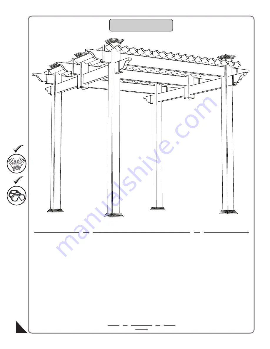 USP DuraMax Vinyl Patio Cover Owner'S Manual/ Instructions For Assembly Download Page 13