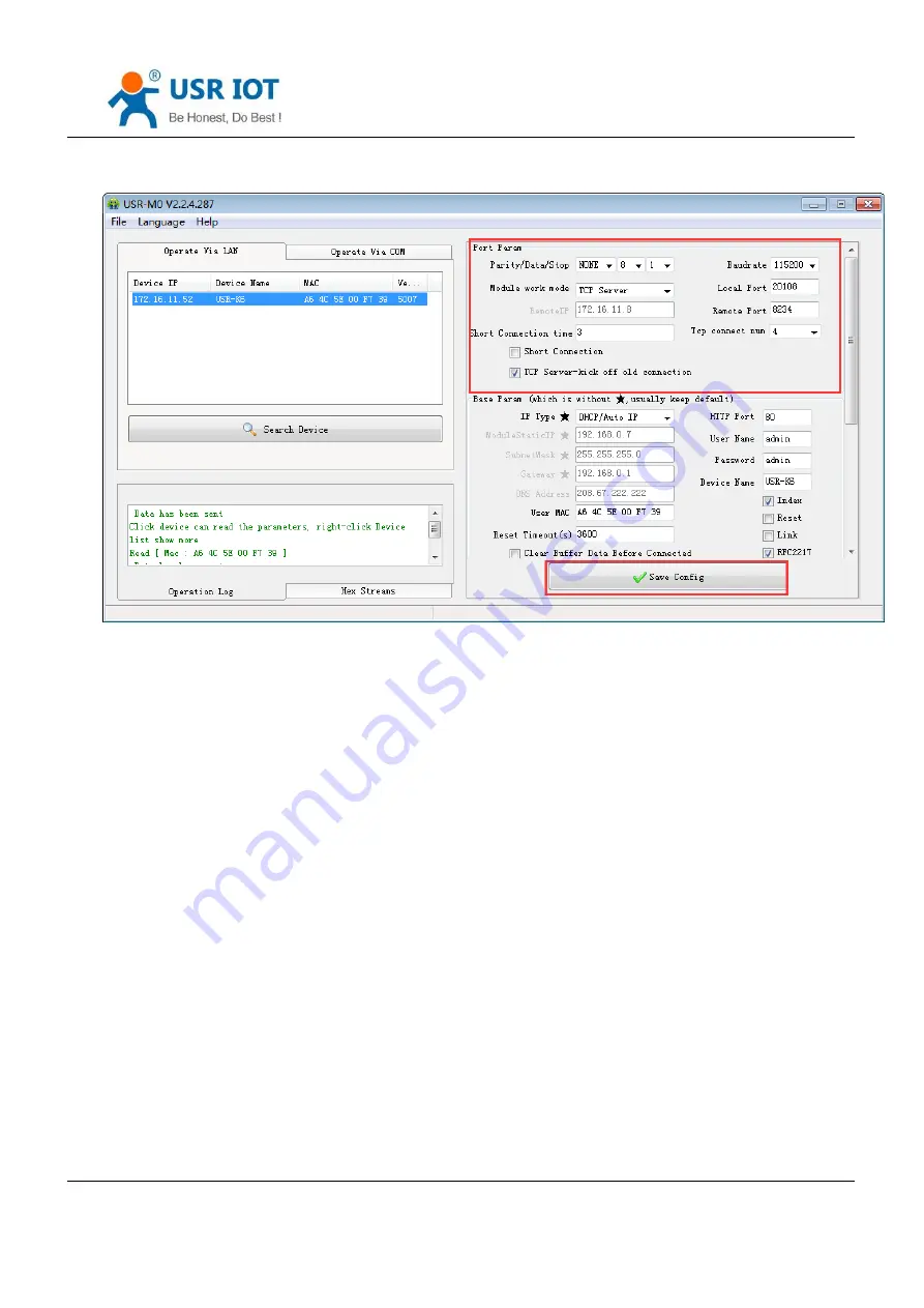 USR IOT USR-K6 User Manual Download Page 61