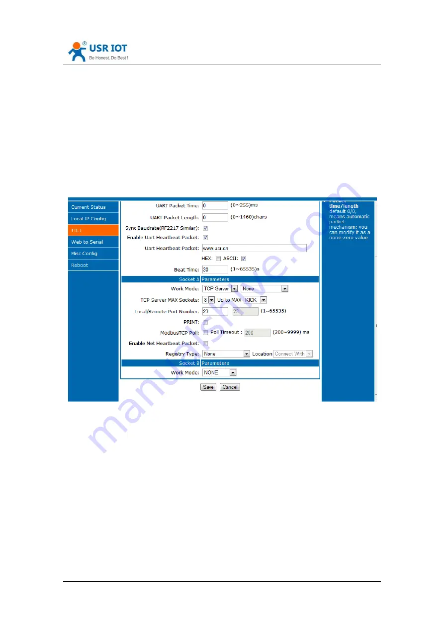 USR IOT USR-K7 User Manual Download Page 30