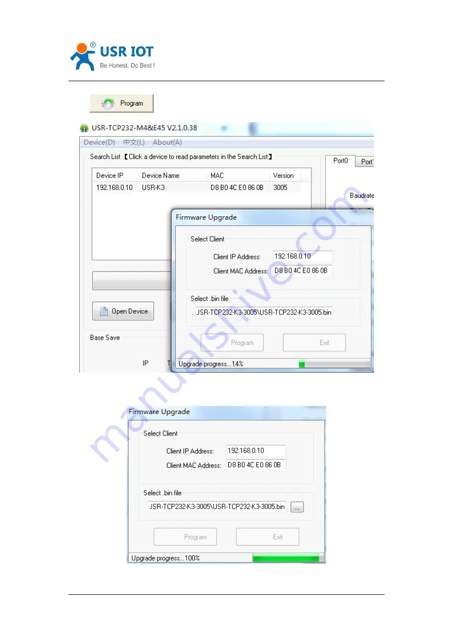 USR IOT USR-TCP232-E2 Manual Download Page 42