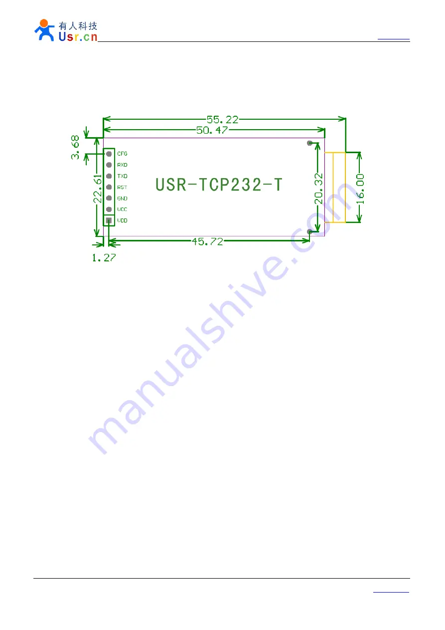 Usr USR-TCP232-T Manual Download Page 9