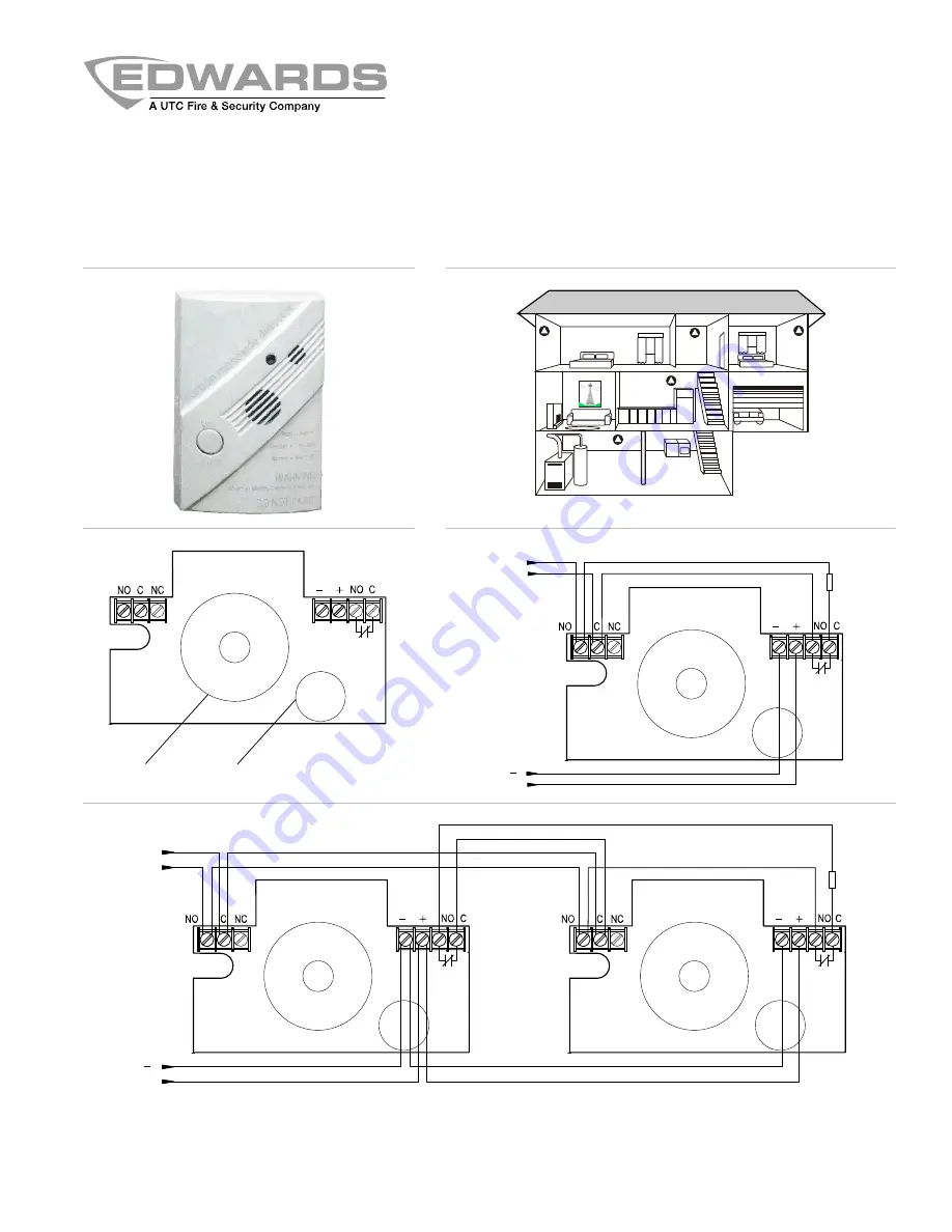 UTC Fire and Security EDWARDS 250-CO SafeAir Installation Sheet Download Page 1