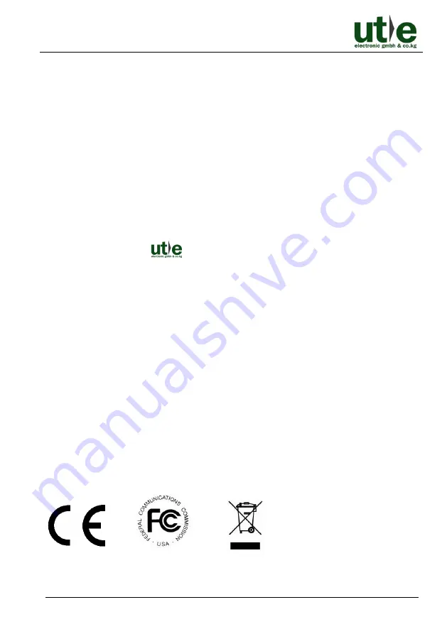 UTE Electronic HD22-4X User Manual Download Page 3