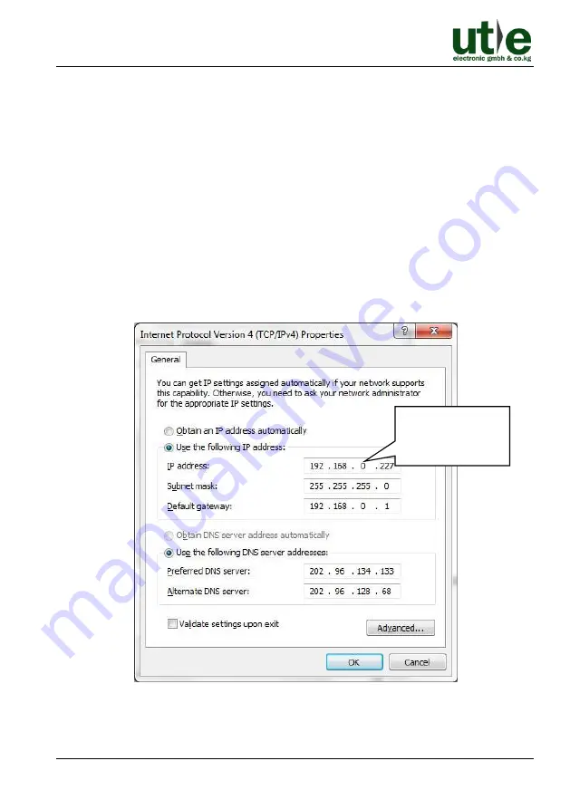 UTE X2-3232 User Manual Download Page 62