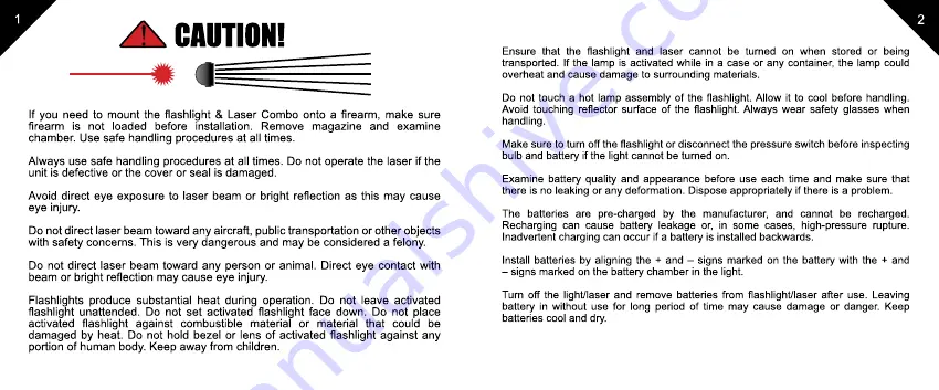 UTG LT-ELP28R Owner'S Manual Download Page 2