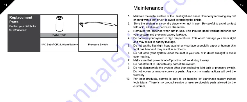 UTG LT-ELP28R Owner'S Manual Download Page 7