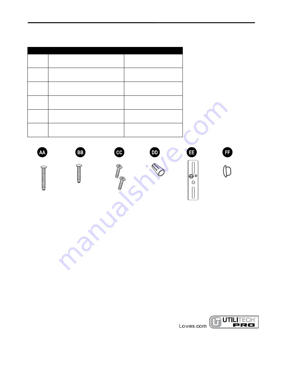 Utilitech 006220B User Manual Download Page 14