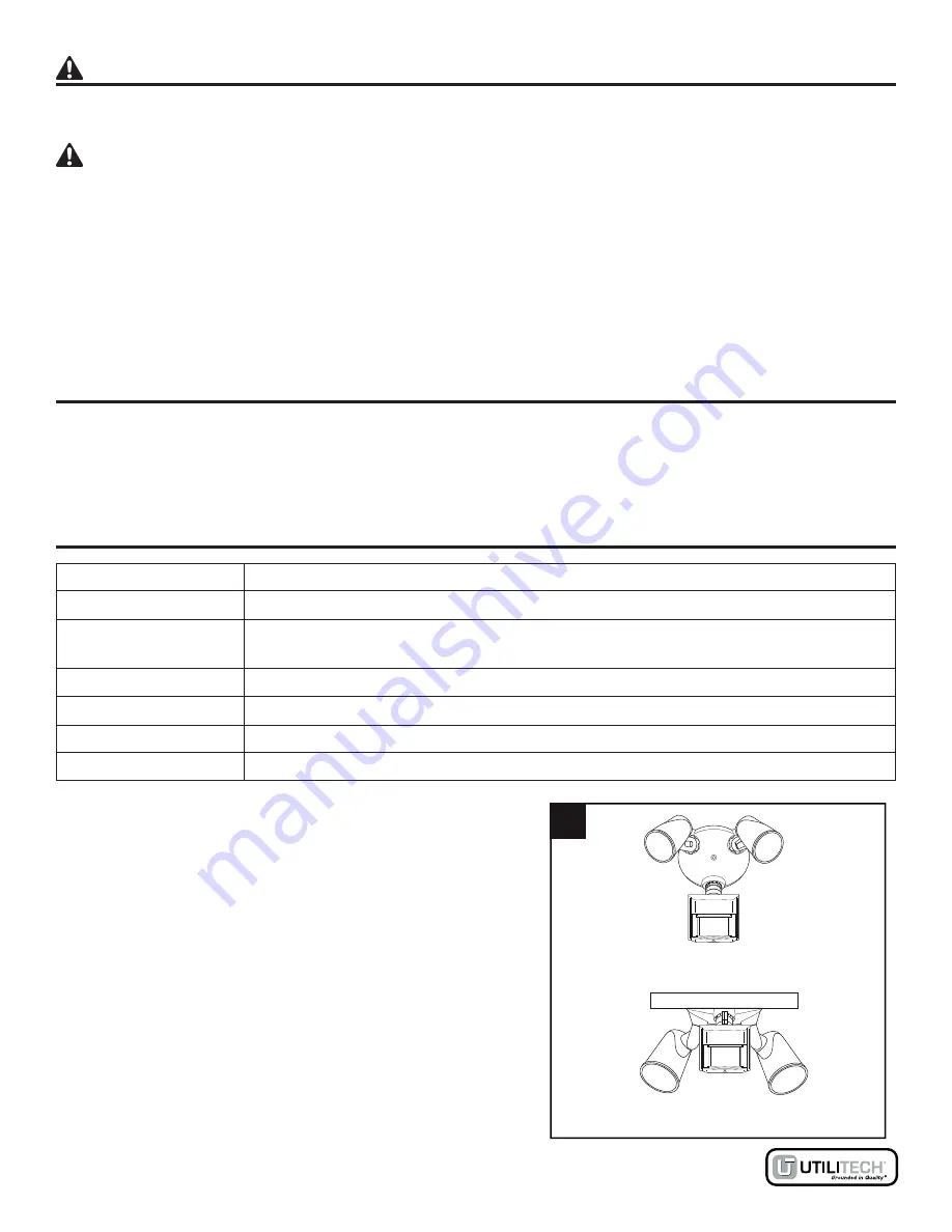 Utilitech 0458902 Manual Download Page 3