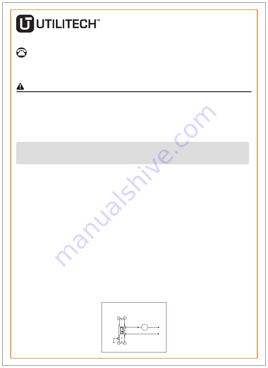 Utilitech 1001S Manual Download Page 1