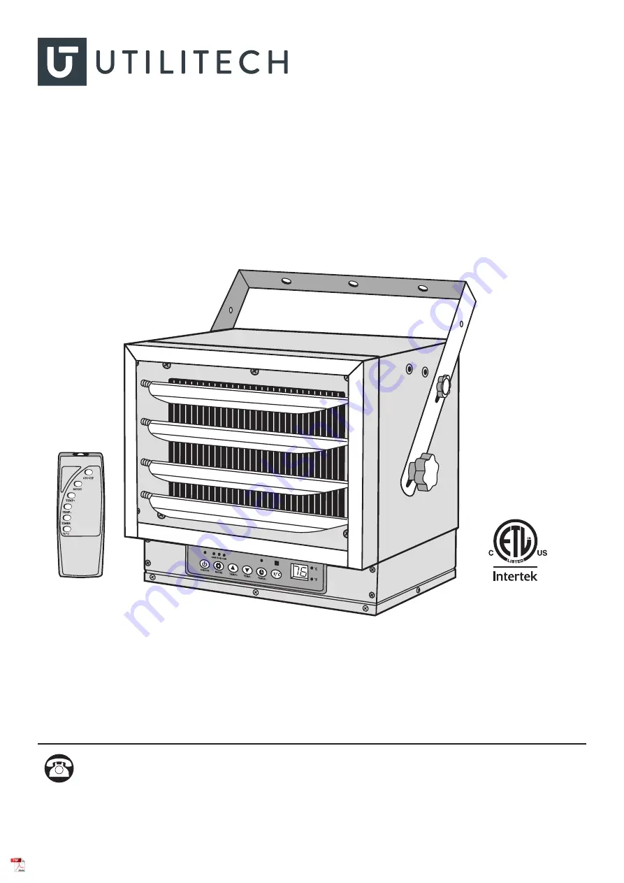 Utilitech CZ225ERLSCN Manual Download Page 1