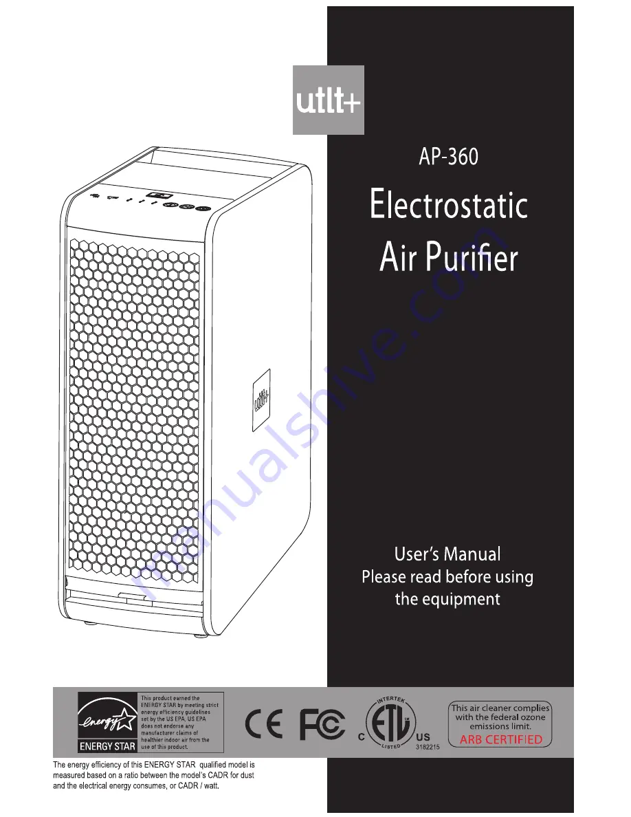 utlt+ AP-360 Скачать руководство пользователя страница 1