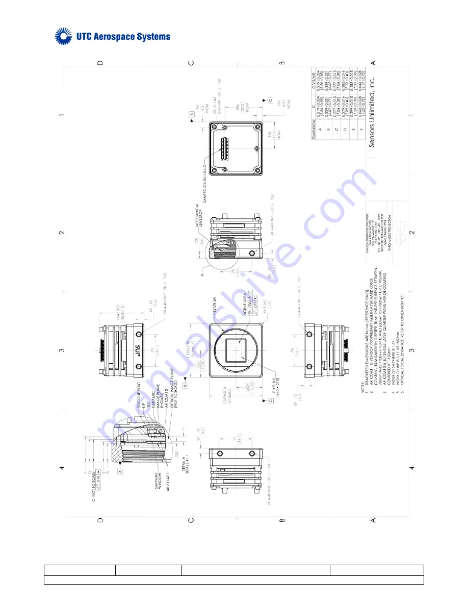 UTS AEROSPACE SYSTEMS SU640CSX Operation Manual Download Page 12