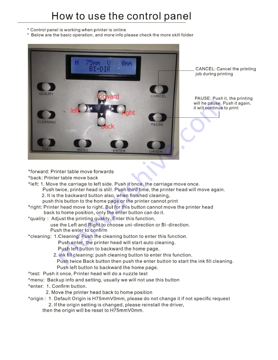 UV PRINT UV-4060 User Manual Download Page 9