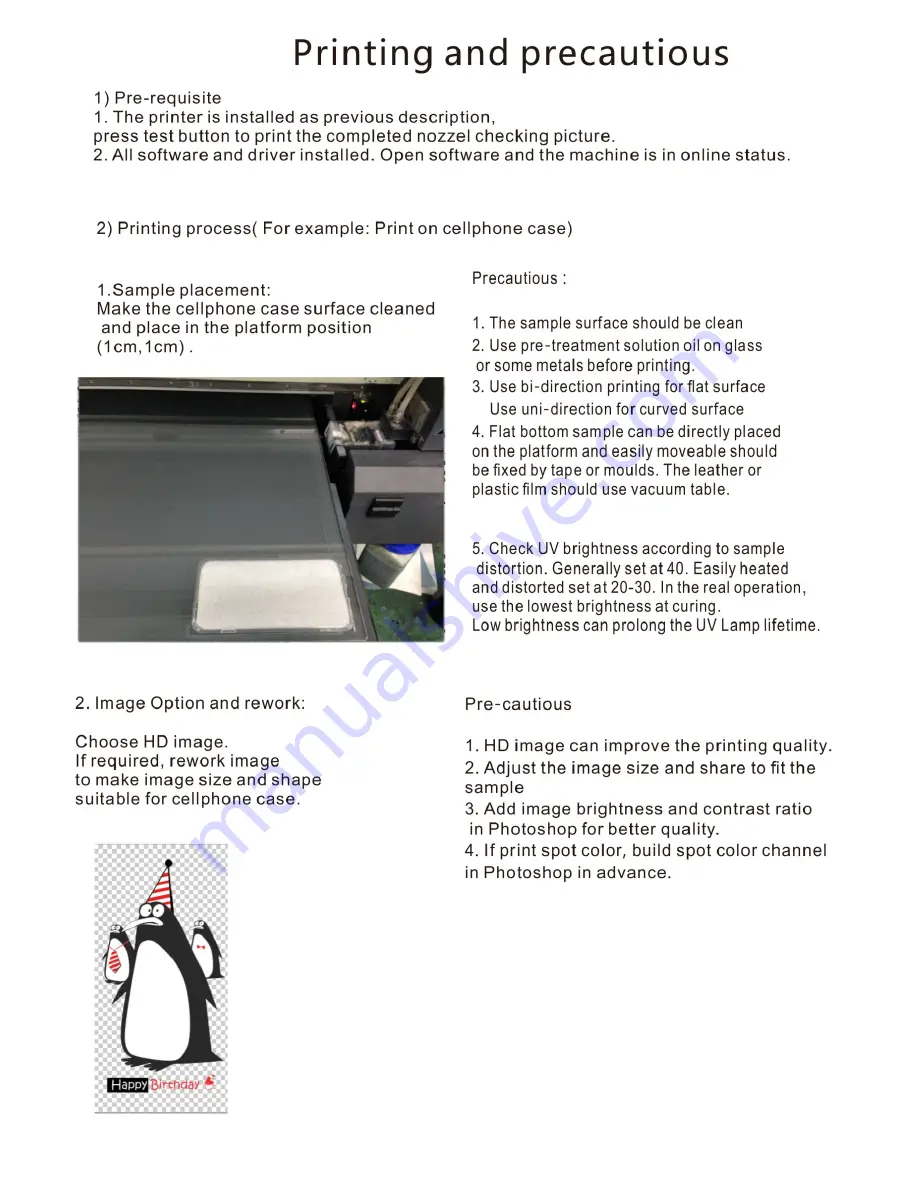 UV PRINT UV-4060 User Manual Download Page 12