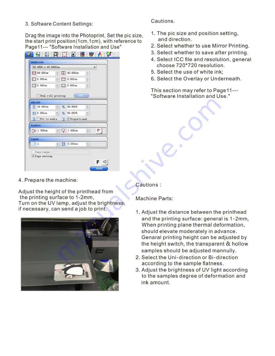 UV PRINT UV-4060 User Manual Download Page 13