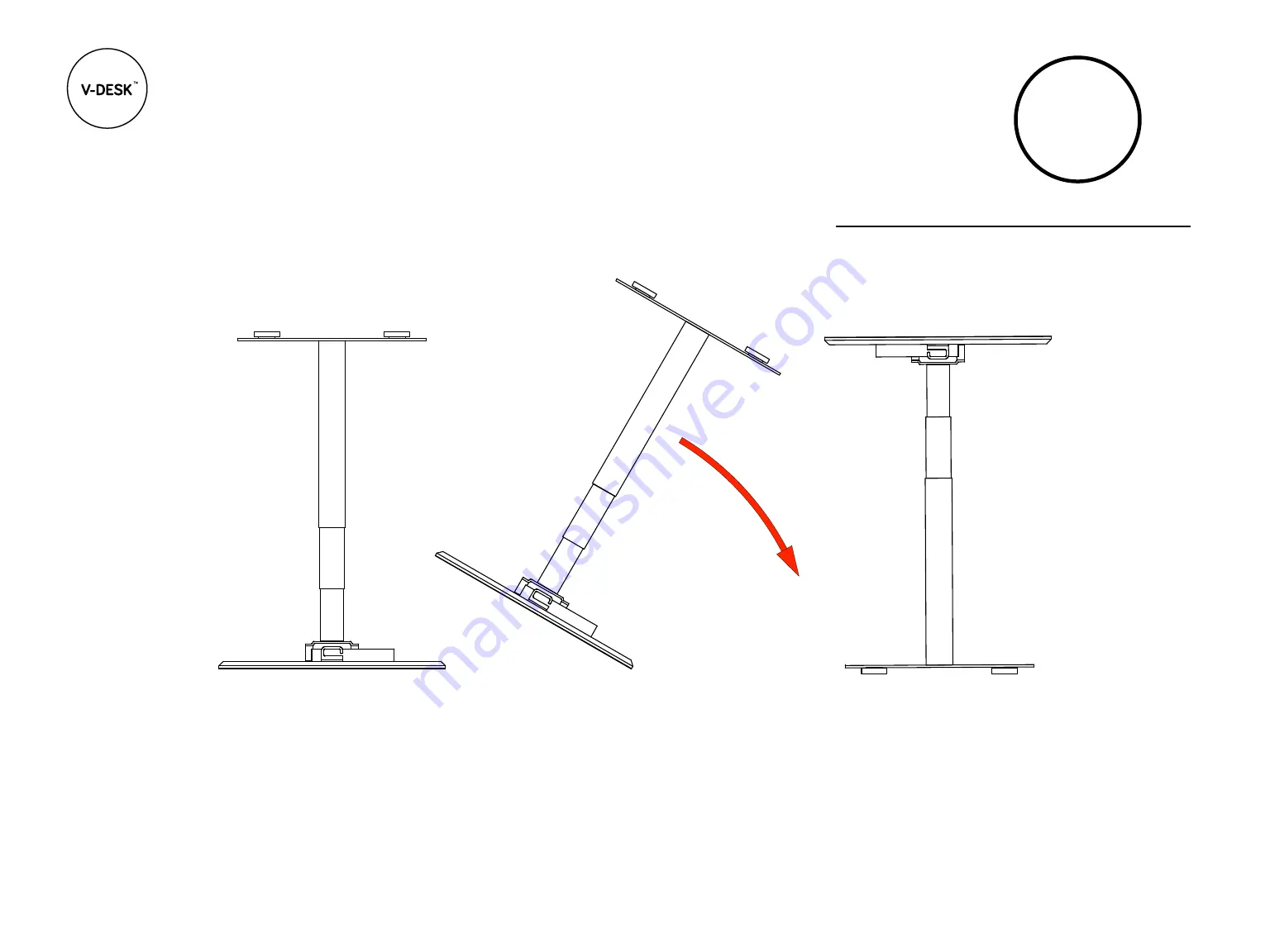 V-DESK POP 600 Assembly Instructions Manual Download Page 11